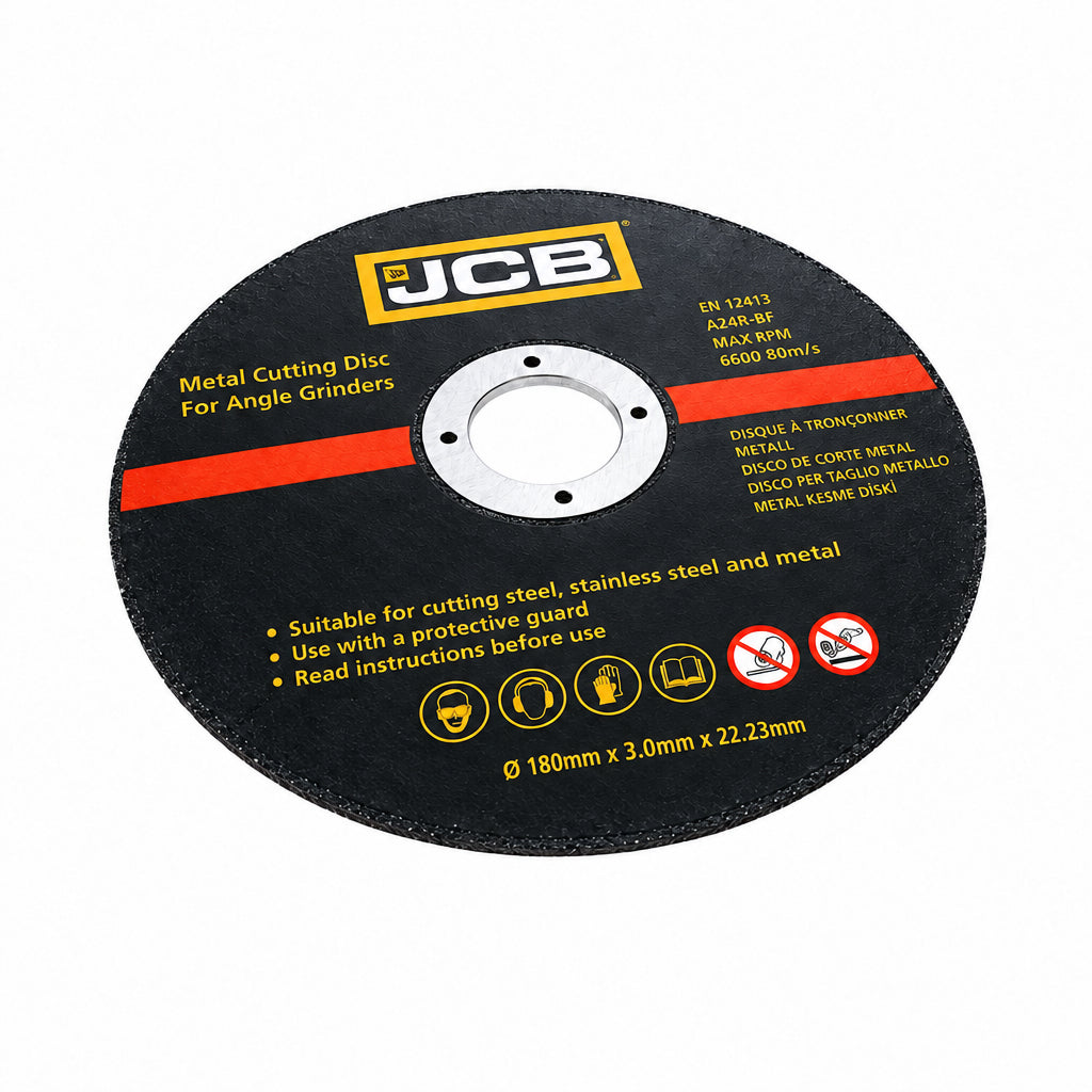 JCB 180mm (180mm) Metal Grinding Discs - Pack of 5 (JCB-PTA-GR-180)