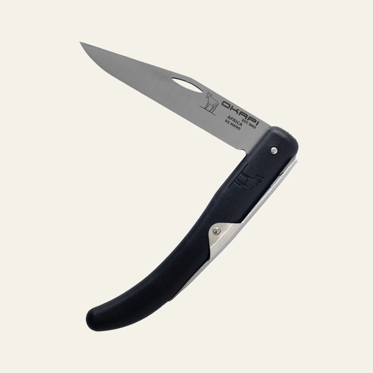 Okapi Modern Folding Knife (Black GFN Handle) FG02577