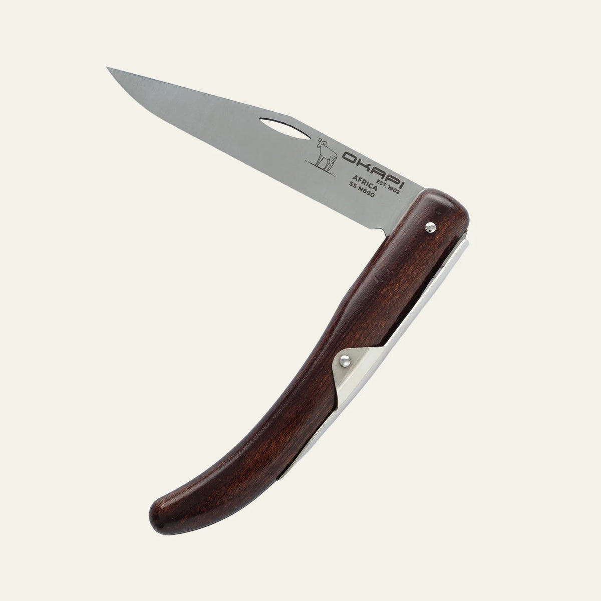Okapi FG02576 Modern Folding Knife (Wood Finish)