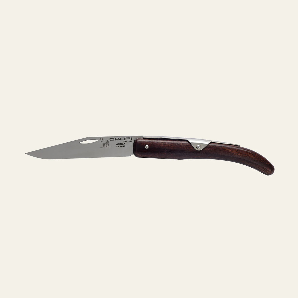 Okapi FG02576 Modern Folding Knife (Wood Finish)