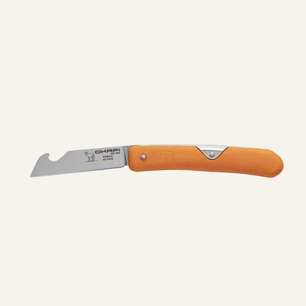 Okapi Biltong & Beer Folding Knife (Okapi Orange GFN Handle)